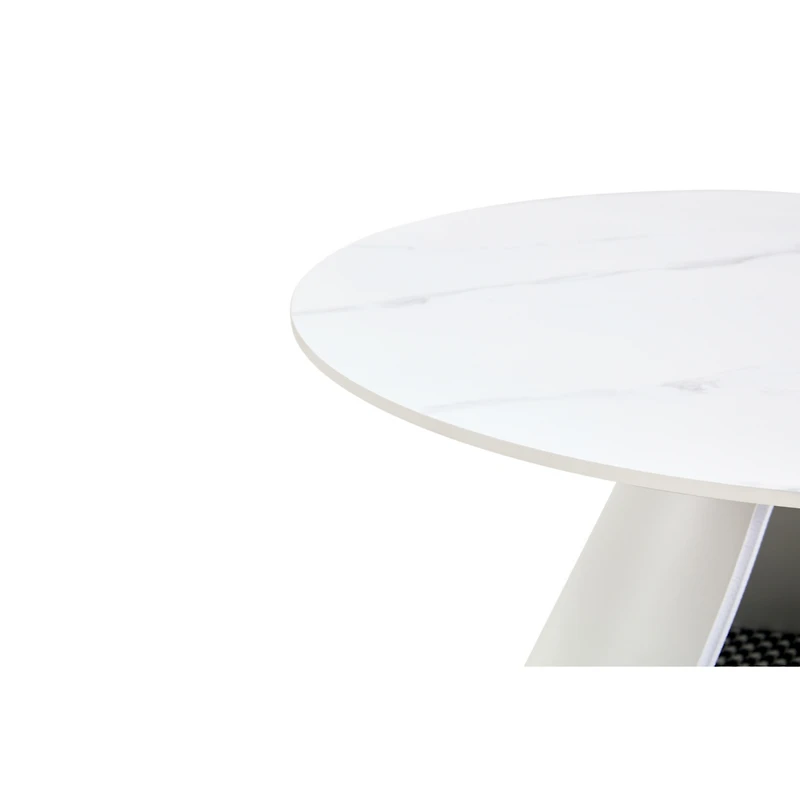 Streamdale Furniture 2-in-1 Coffee Tables with Marble-Look Top & Cat Beds