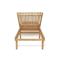 Streamdale Chic Wooden Chaise Lounge for Outdoor Relaxation and Style