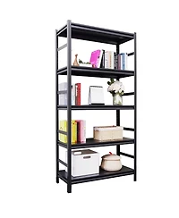 Streamdale Furniture 5-Tier Adjustable Metal Shelving - 2000 Lbs Load, H63 x W31.5 x D15.7