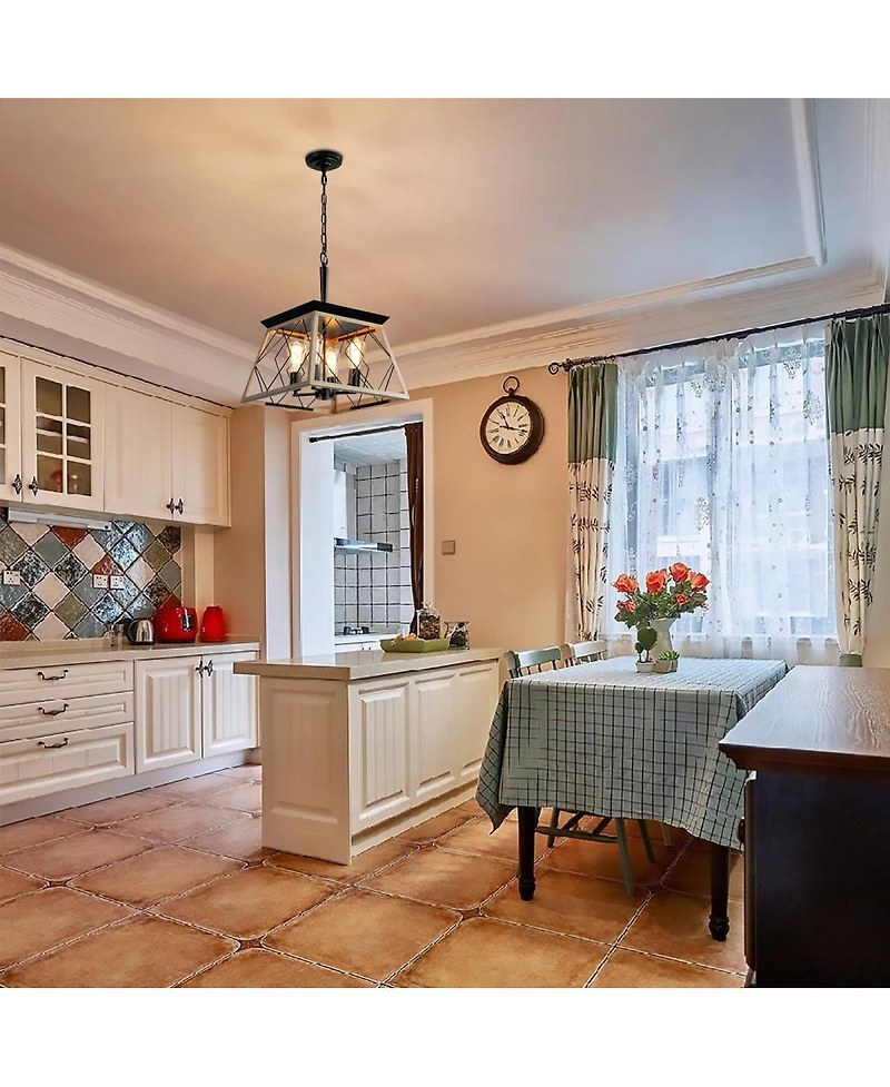 Streamdale 4-Light Farmhouse Chandeliers For Dining Room(No Bulbs)
