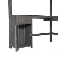 Streamdale U-Shape Loft Bed with Drawers and Shelves