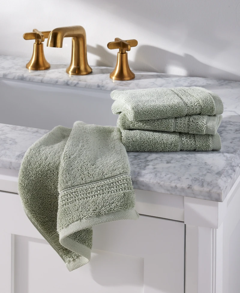 Oake Organic Cotton 4-Pk. Washcloth, Exclusively at Macy's
