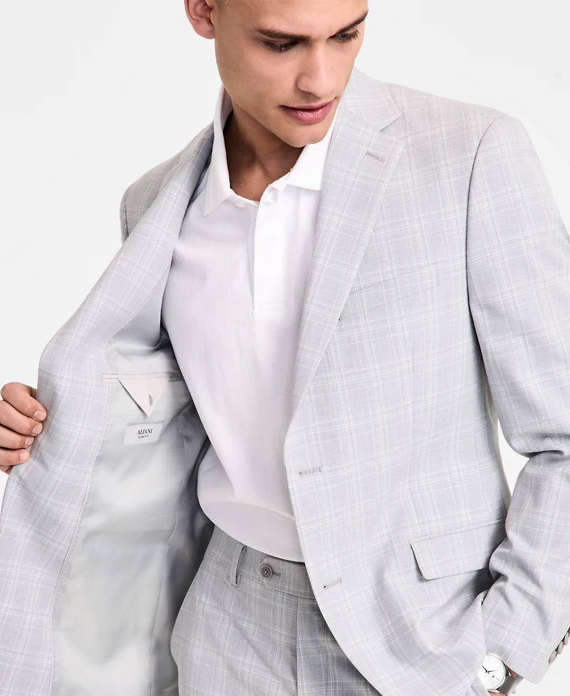 Alfani Men's Slim-Fit Plaid Suit Jacket, Created for Macy's