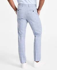 Alfani Men's Slim-Fit Plaid Suit Pants