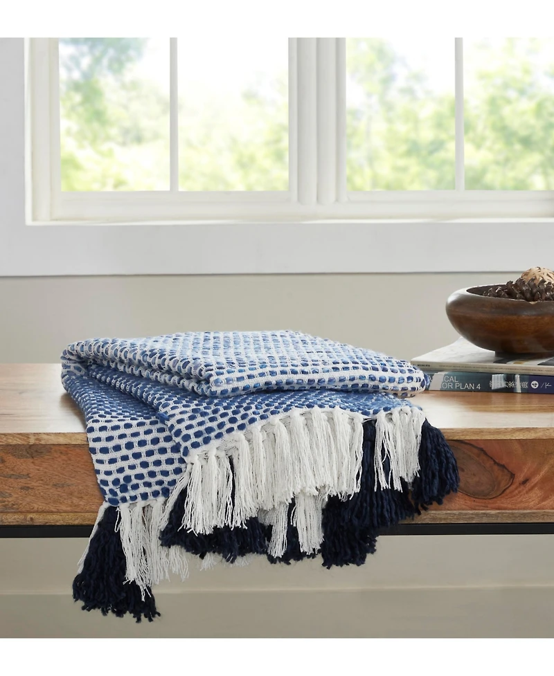 Ihi Home Kennedy Woven Throw Blanket I 50"x 70"
