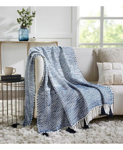Ihi Home Kennedy Woven Throw Blanket I 50"x 70"