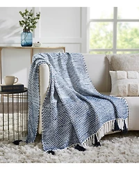 Ihi Home Kennedy Woven Throw Blanket I 50"x 70"