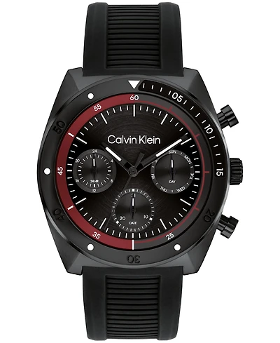Calvin Klein Men's Flex Silicone Strap Watch 45mm