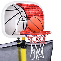 Streamdale Mini Toddler Trampoline with Enclosure and Basketball Hoop