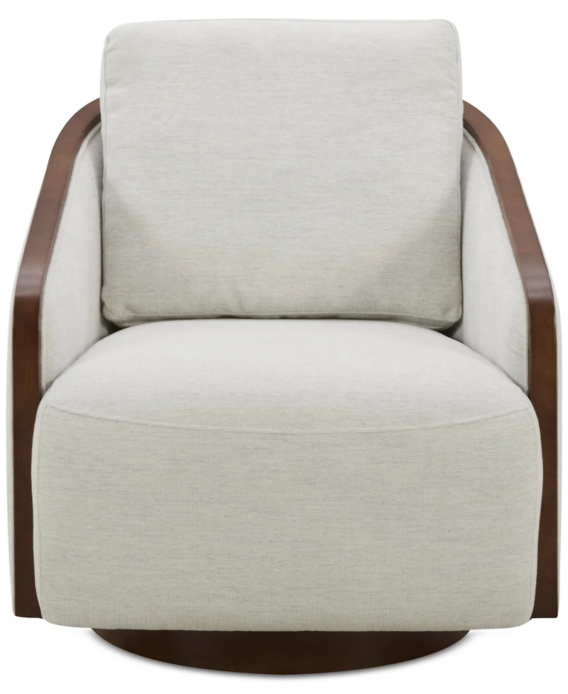 Makinen Fabric Swivel Chair, Created for Macy's