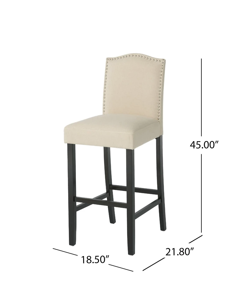 Streamdale Christopher Knight Home Auburn Bonded Leather Barstools (Set Of 2)