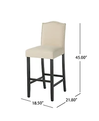 Streamdale Christopher Knight Home Auburn Bonded Leather Barstools (Set Of 2)