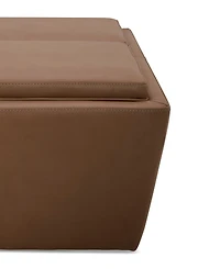 Stolly Leather Storage Ottoman, Created for Macy's