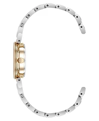 Anne Klein Women's Quartz Roman Numeral Two-Tone Alloy Metal Bracelet Watch Set, 24mm