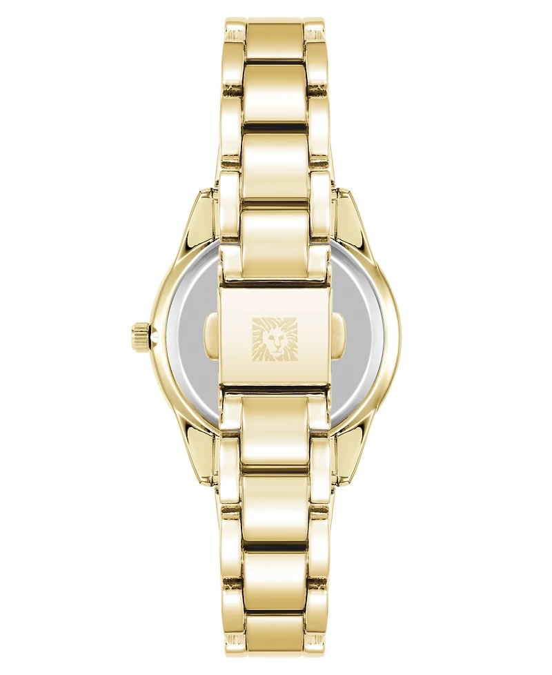 Anne Klein Women's Quartz Minimalist Contemporary Gold-Tone Alloy Metal Watch, 32mm