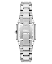 Anne Klein Women's Quartz Roman Numeral Bezel Silver-Tone Alloy Metal Watch, 23mm