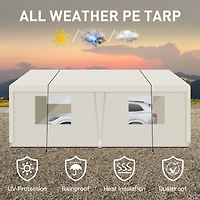 Streamdale Furniture 10x20 Portable Carport Ultimate Vehicle & Event Shelter