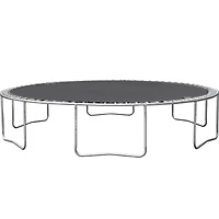 Streamdale Furniture 14FT Advanced Trampoline with Outer Safety Enclosure, Basketball Hoop, and Accessories