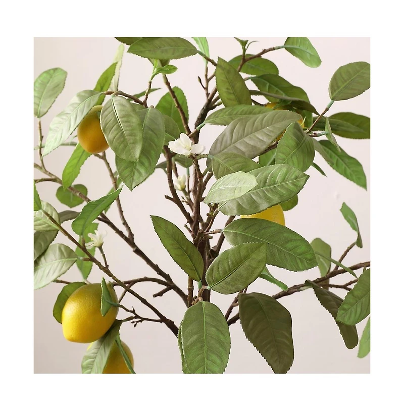 Faux Lemon Potted Tree