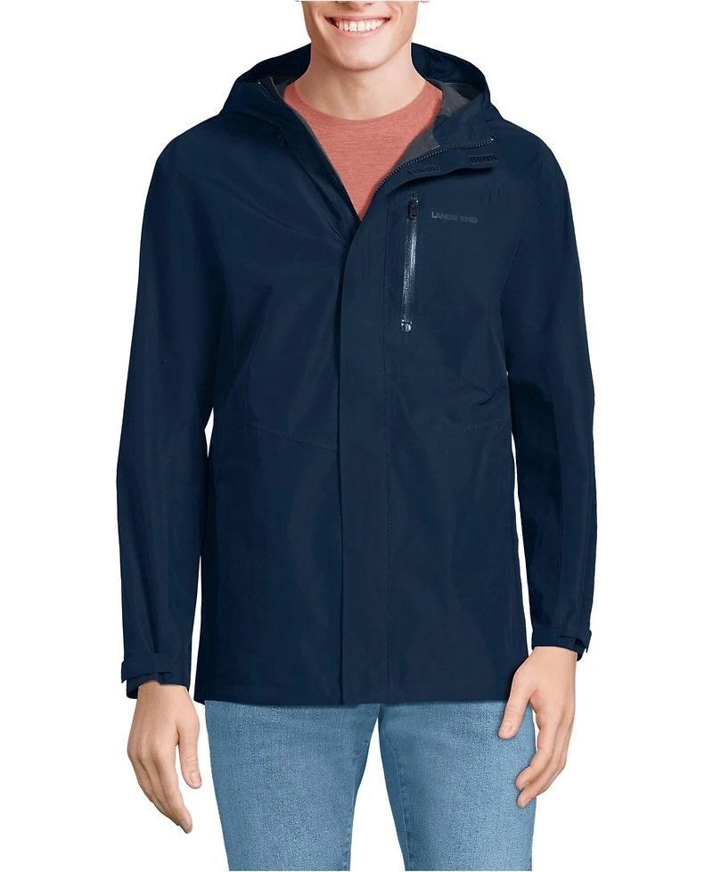 Lands' End Big & Tall Squall Waterproof Packable Rain Jacket