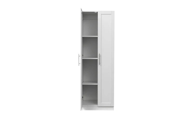 Streamdale 2-Door Kitchen and Wardrobe Cabinet with Partitions