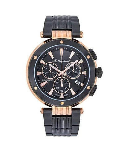 Mathey Tissot Men's Neptune Chrono Black Dial Watch - H912CHNR