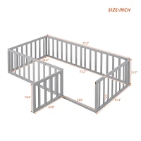 Streamdale Twin Wood Daybed Frame With Fence