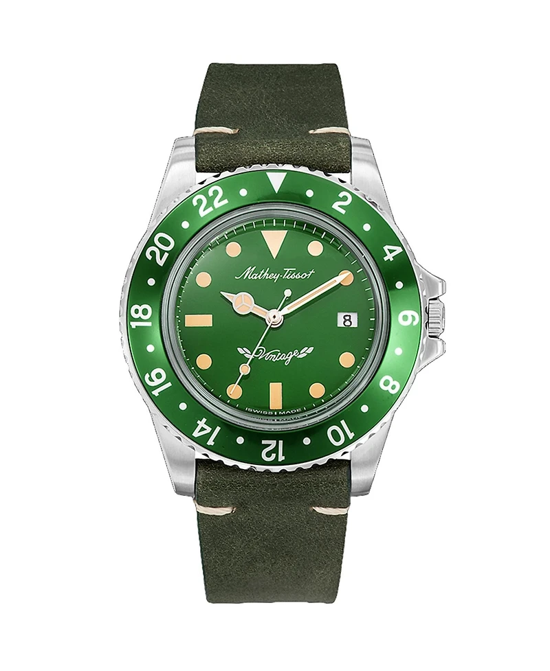 Mathey Tissot Men's Vintage Green Dial Watch - H900ALV