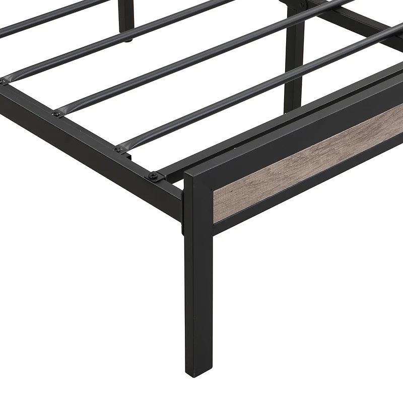 Metal Platform Bed Frame with Storage