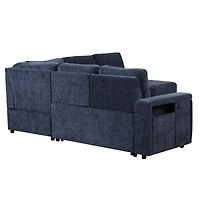 Streamdale Furniture Plush and Practical Expansive 6-Seat L-Shaped Sofa with Storage & Charging
