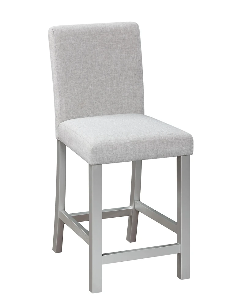 Streamdale Furniture Elegant Wooden 5-Piece Counter Height Dining Set with Upholstered Chairs