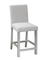 Streamdale Furniture Elegant Wooden 5-Piece Counter Height Dining Set with Upholstered Chairs