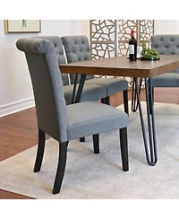Streamdale 7-Piece Dining Set, Hairpin Table with 6 Chairs