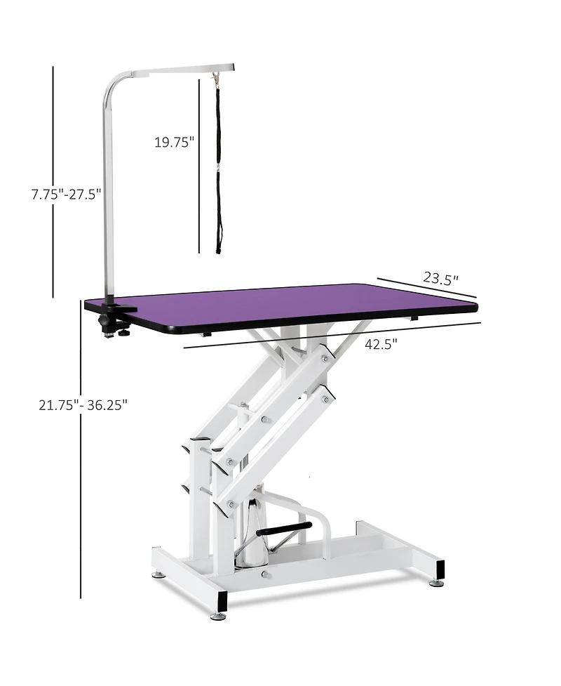 Streamdale Furniture 42.5INCH Hydraulic Pet Grooming Table