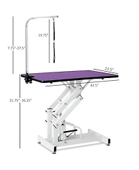Streamdale Furniture 42.5INCH Hydraulic Pet Grooming Table