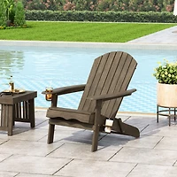 Streamdale Bellwood Folding Adirondack Chair With Cup Holders