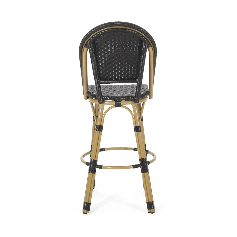 Streamdale Stylish and Durable Aluminum Barstool Set for Outdoor Enjoyment