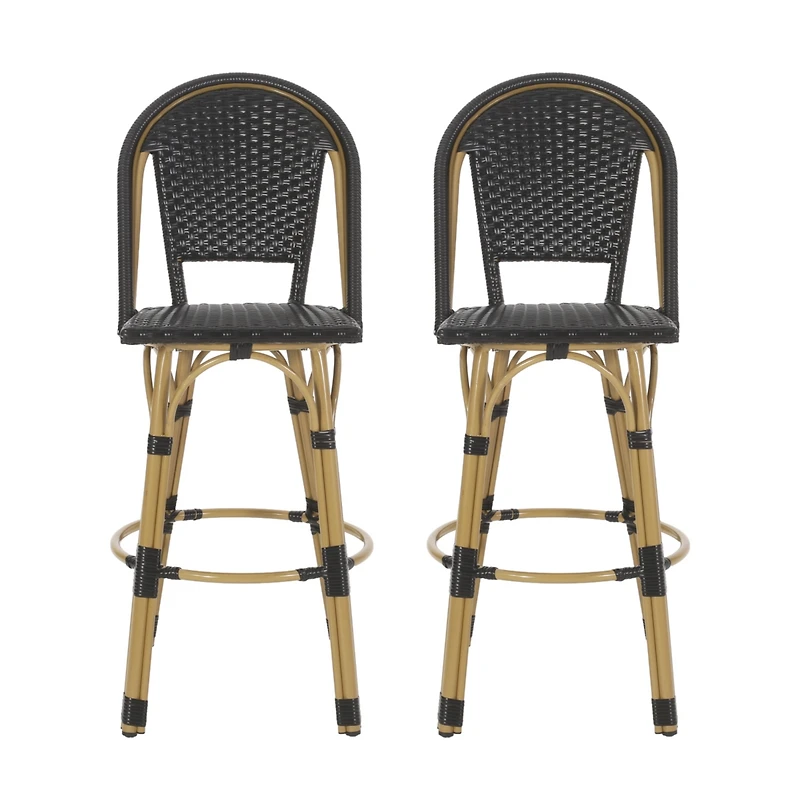 Streamdale Stylish and Durable Aluminum Barstool Set for Outdoor Enjoyment