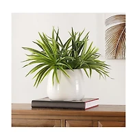 Faux Orchid Potted Plant