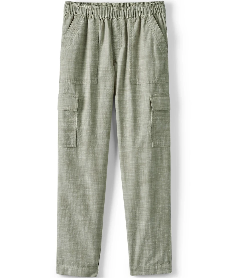 Lands' End Girls Woven Pull On Utility Cargo Pants