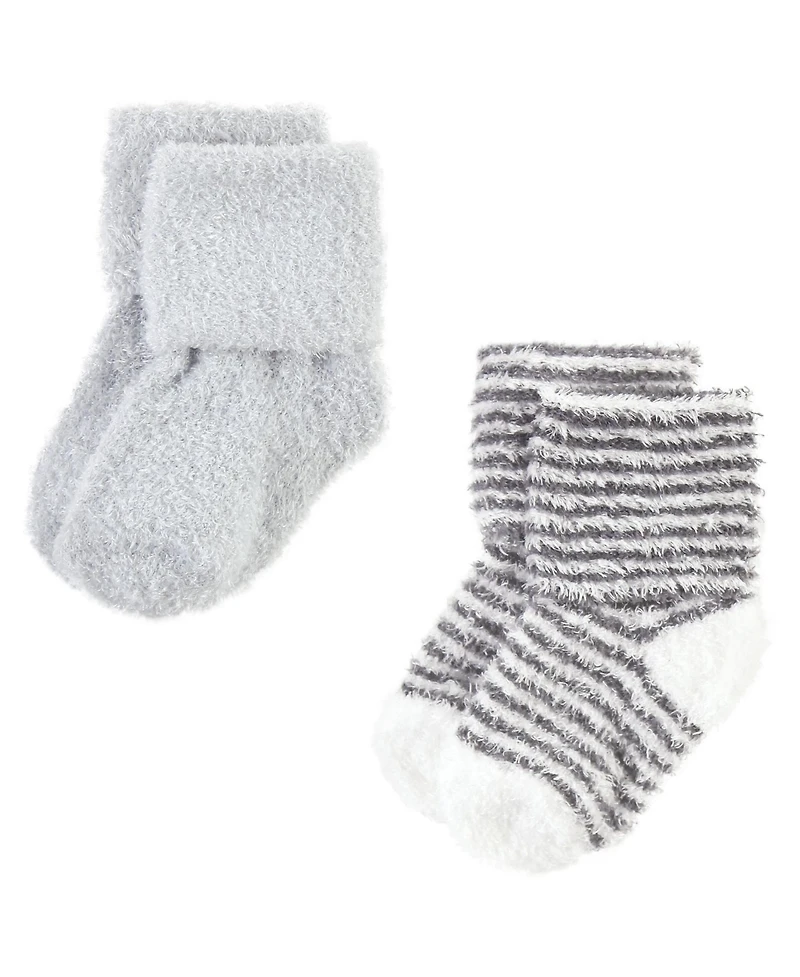 Hudson Baby Boys Unisex 8-Pair Ultra-Soft Chenille Footwear