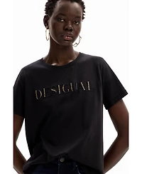 Desigual Women's Shiny logo T-shirt