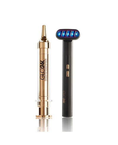 GLO24K 6-in-1 Beauty Therapy Wand for the Face, Eyes & Neck and Express Non-Surgical