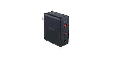 Aukey Pa-B7O Omnia Ii Mix 140W 3-Port Pd Wall Charger with GaN Power Tech Black