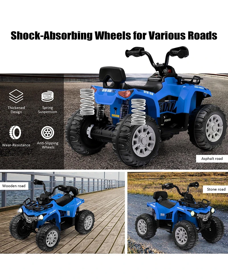 12V Kids Ride On Atv 4 Wheeler with MP3 and Headlights
