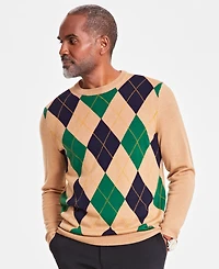 Club Room Men's Argyle Merino Sweater, Created for Macy's