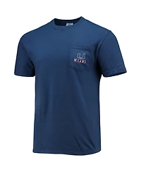 Image One Men's Navy Miami Hurricanes Campus Americana T-Shirt