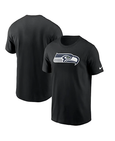 Nike Men's Black Seattle Seahawks Logo Essential T-Shirt
