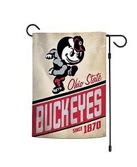 WinCraft Ohio State Buckeyes 12" x 18" Throwback Logo Double-Sided Garden Flag