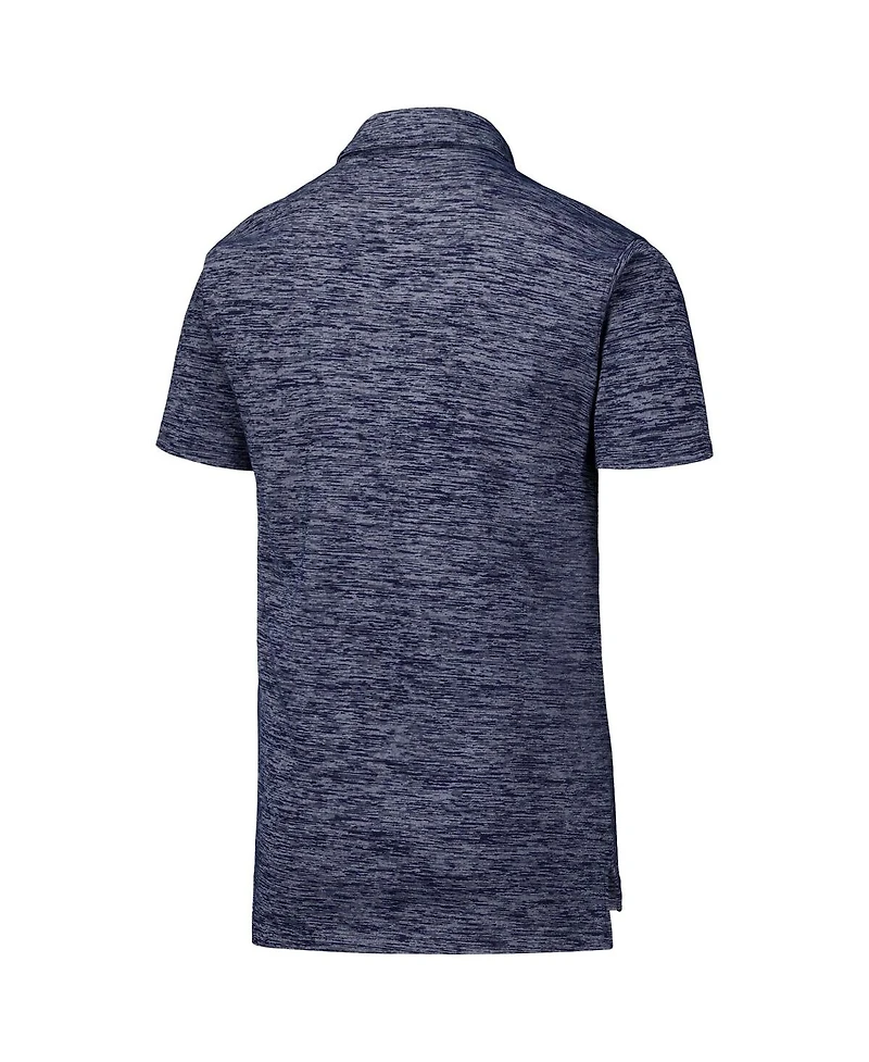 Wes & Willy Big Boys and Girls Navy New England Patriots Cloudy Yarn Polo